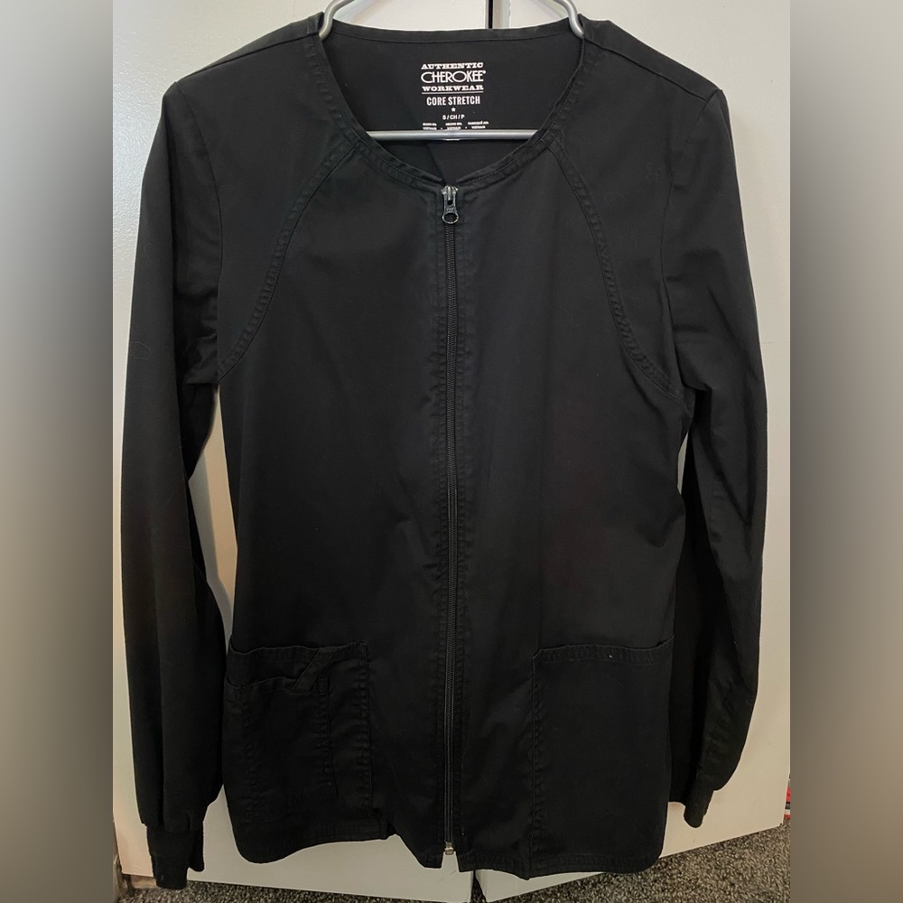 Black Cherokee scrub jacket